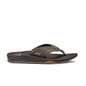 Reef Men's Fanning Flip Flops - Brown/Gum