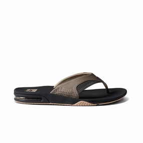 Reef Men's Fanning Flip Flops - Fossil/Raven