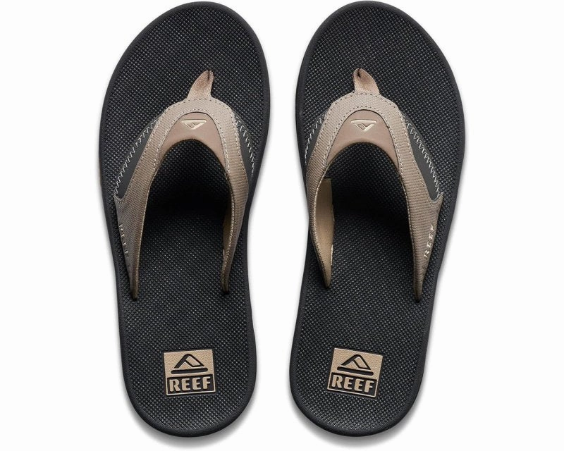 Reef Men's Fanning Flip Flops - Fossil/Raven