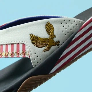 Reef Men's Fanning Flip Flops - Golden Eagle Black