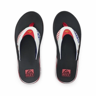 Reef Men's Fanning Flip Flops - Golden Eagle Black