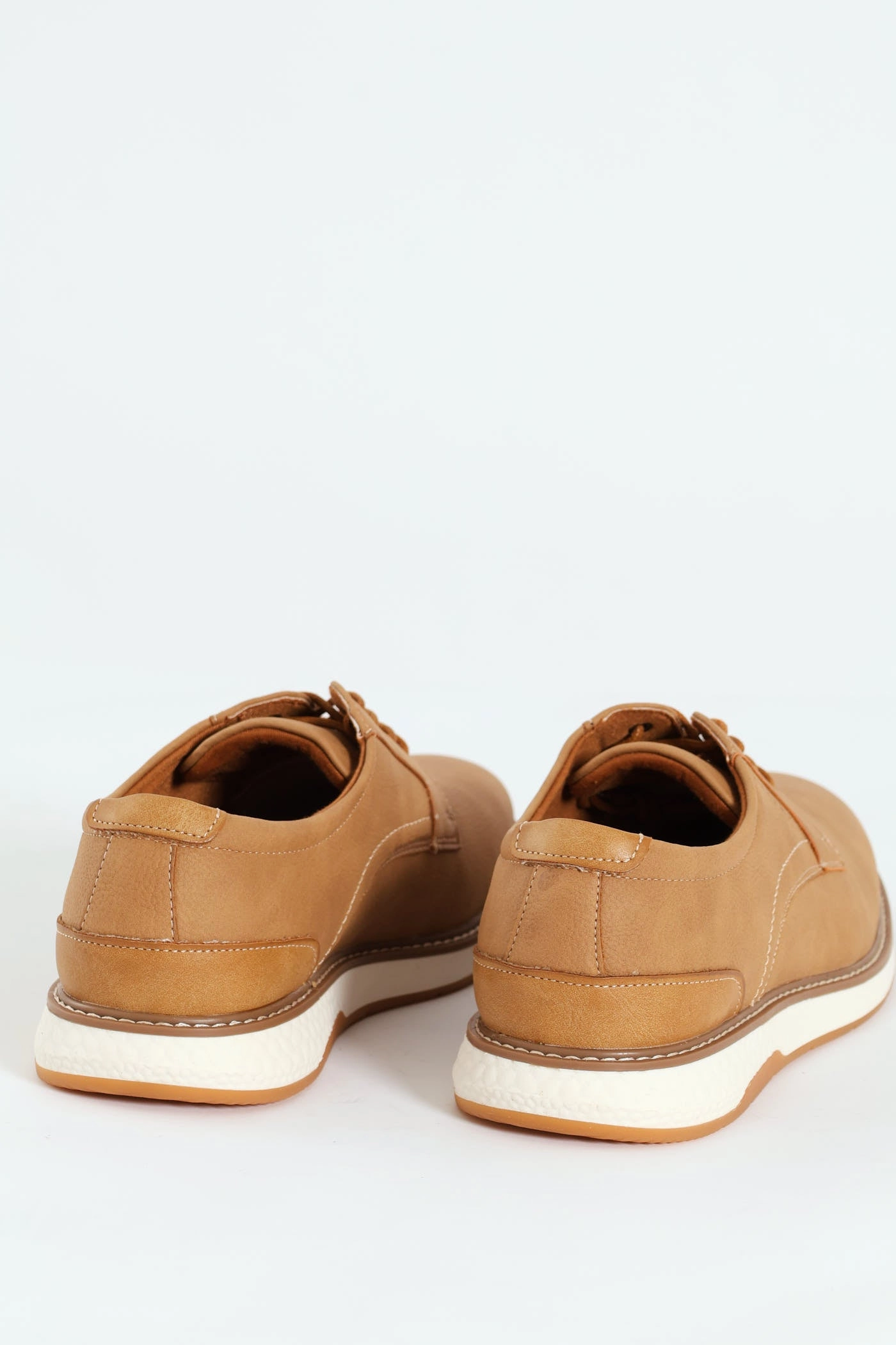 Romerro Smart Casual Closed Toe Lace Up - Beige
