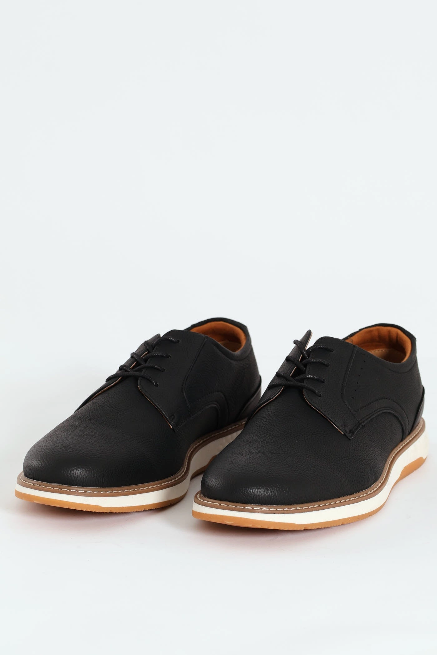 Romerro Smart Casual Closed Toe Lace Up - Black