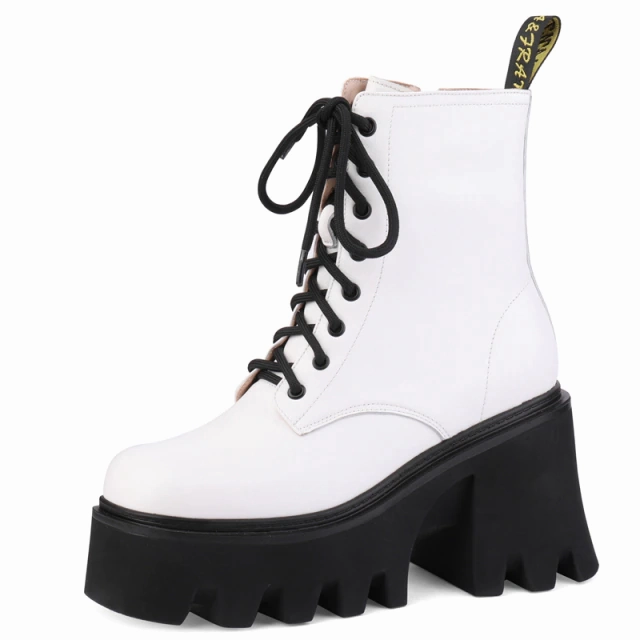 Rouco Women's Leather Platform Boots