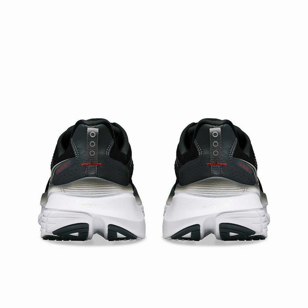 Saucony Men's Guide 17 Extra Wide - Black/Shadow