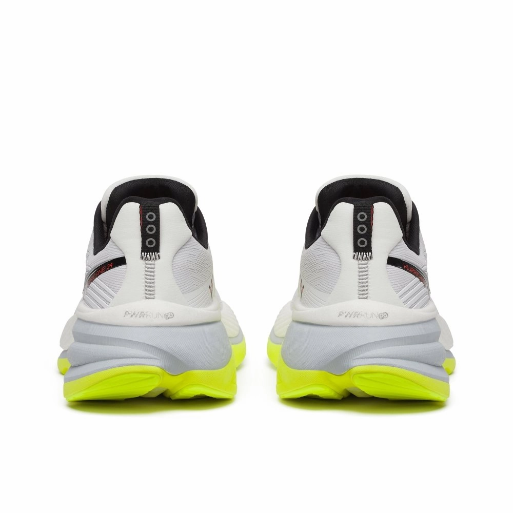 Saucony Men's Hurricane 24 - White/Black