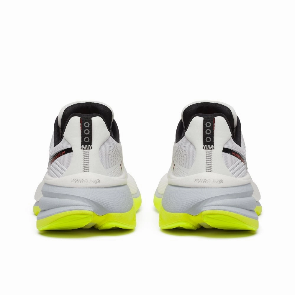 Saucony Men's Hurricane 24 - White/Black