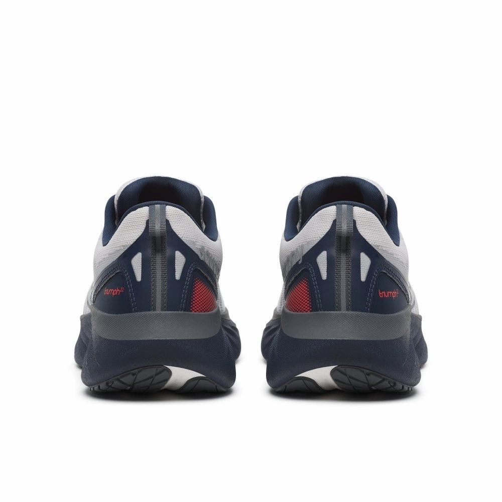 Saucony Men's Triumph 22 Wide - Cloud/Navy