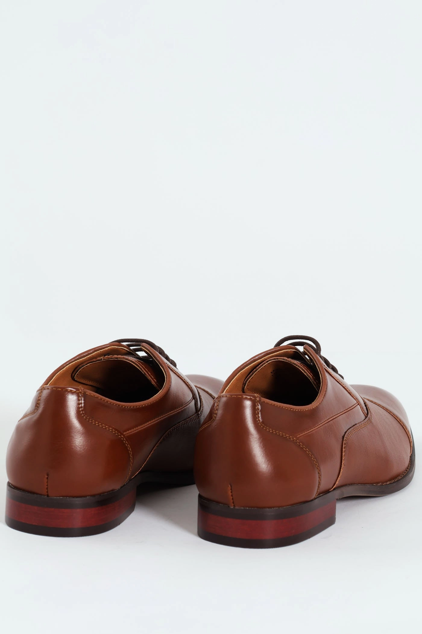 Sebastian Toe Cap Lace Up Derby Shoe - Cognac