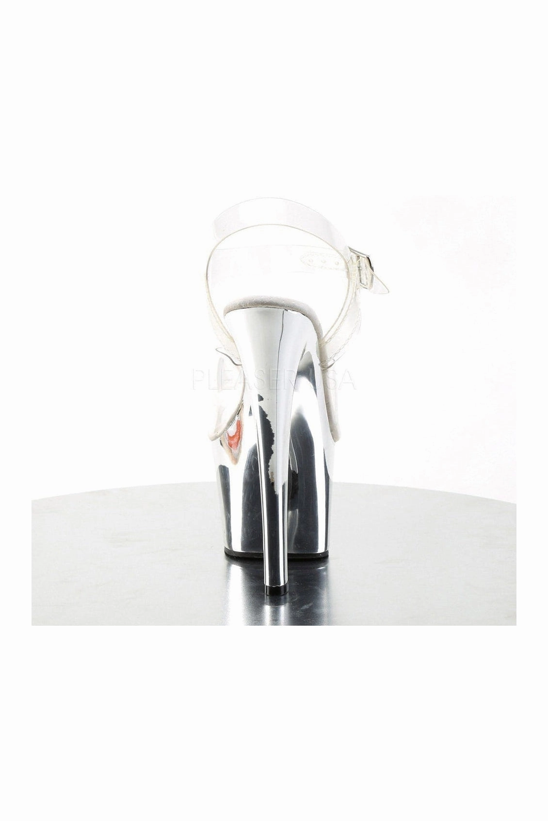 SKY-308 Platform Sandal  | Clear Vinyl