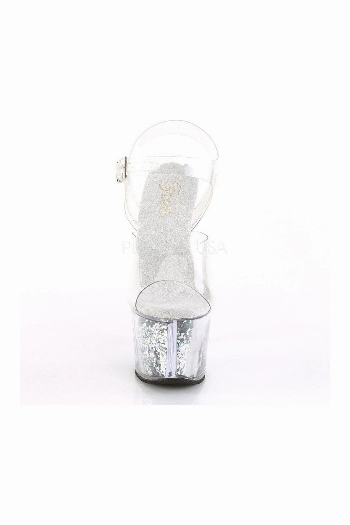 SKY-308GF Platform Sandal  | Clear Vinyl
