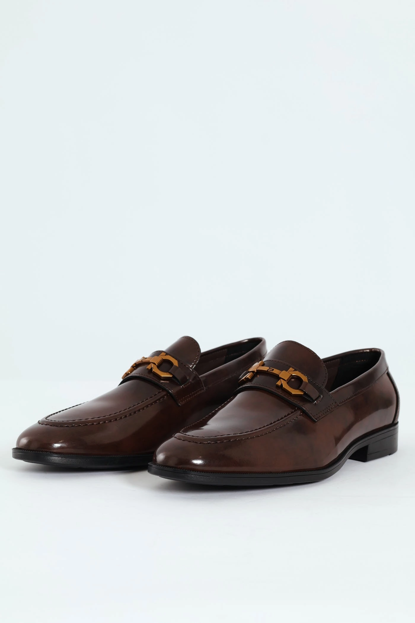 Slip On Loafer With Trim Detail - Chocolate