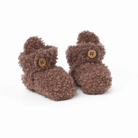 Smallstuff Rose Brown Booties Boucl Merino Wool