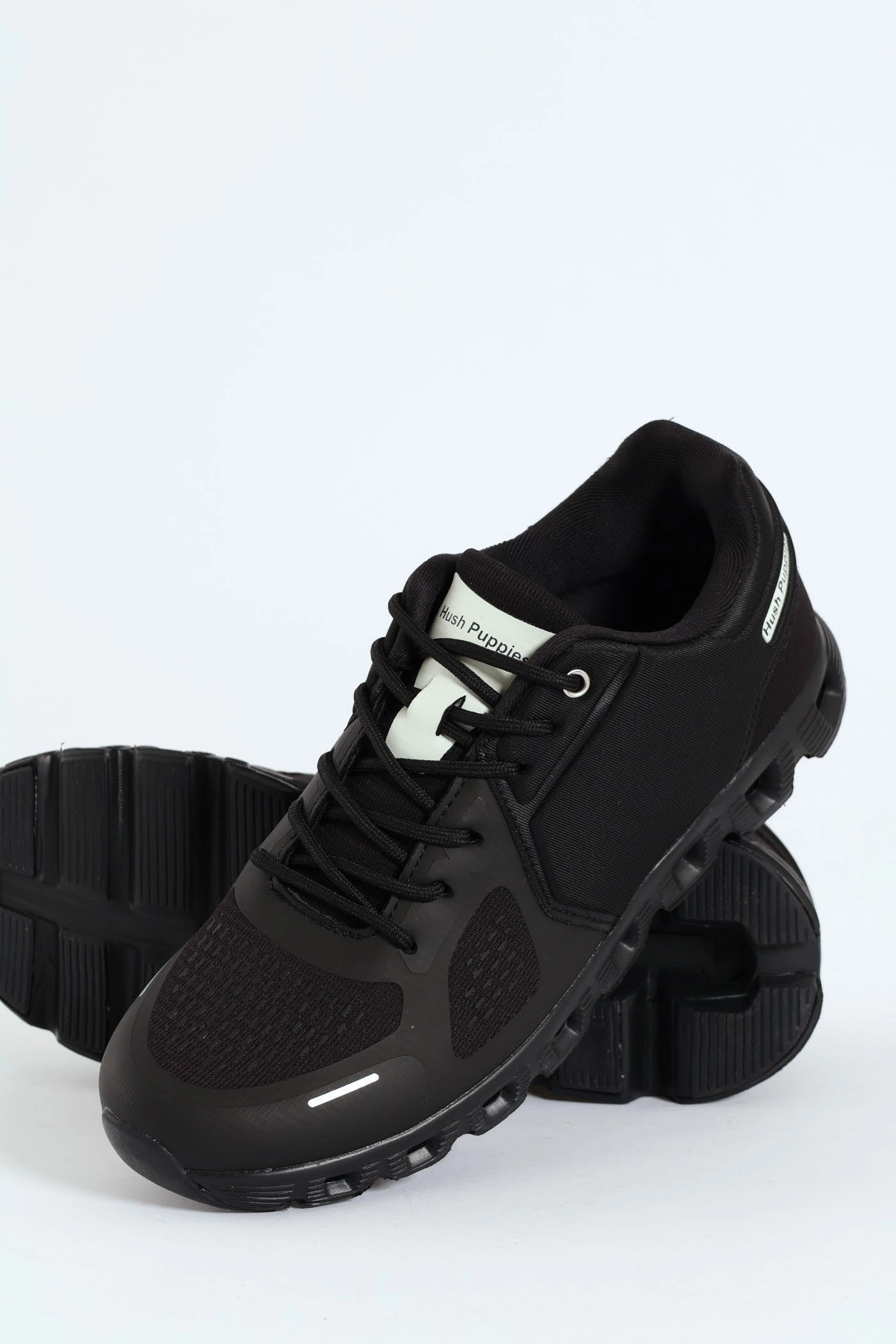 Steps Cushion Foam Athleisure Lace Up Shoe - Black/Black