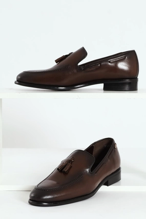 Tassle Loafer - Chocolate