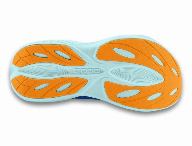 Topo Athletic Men's Atmos - Blue/Orange