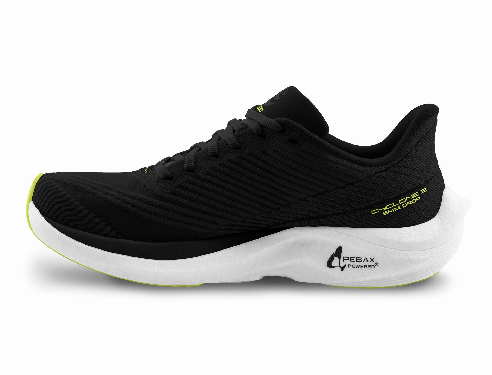 Topo Athletic Men's Cyclone 3 - Black/Lime