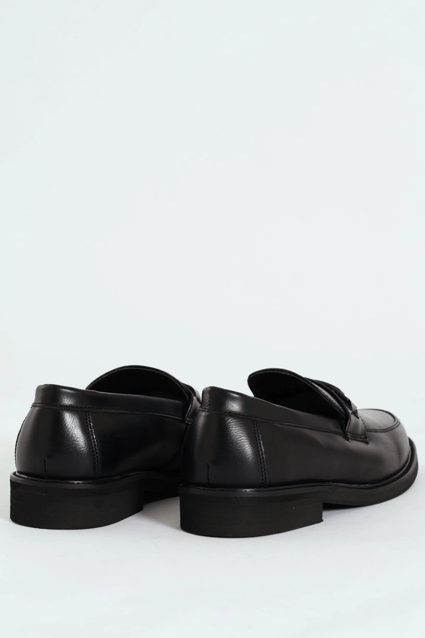 Trim Detail Formal Slip On Loafer  - Black