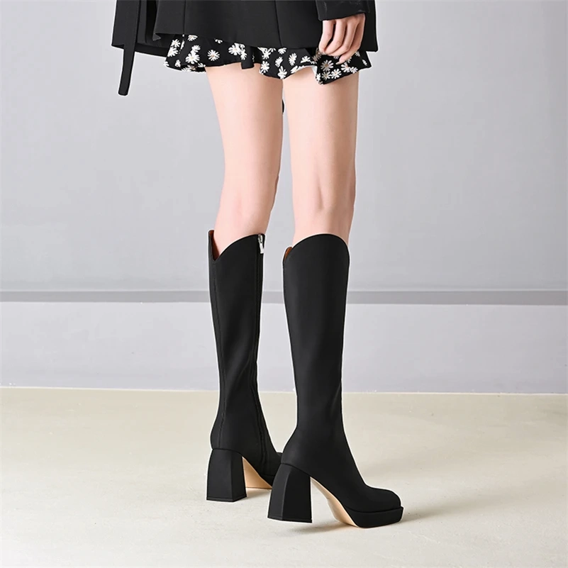USS Shoes Alison Women's Knee High Western Boots