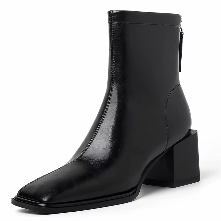 USS Shoes Betty Women's Ankle Square High Heels Boots