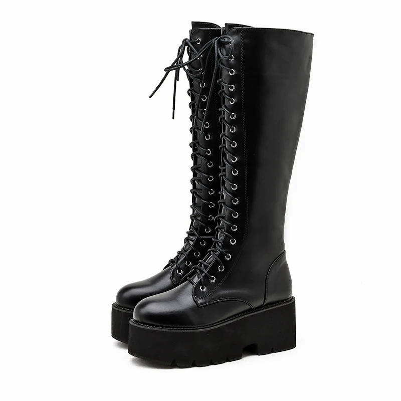 USS Shoes Camila Women's Long Lace Up Boots