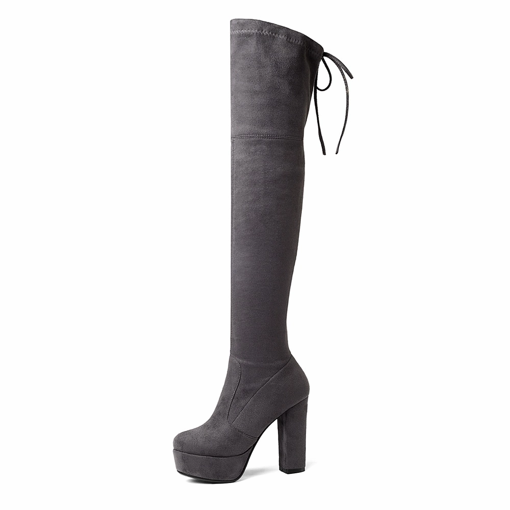 USS Shoes Fabiana Women's Platform Over the Knee Boots