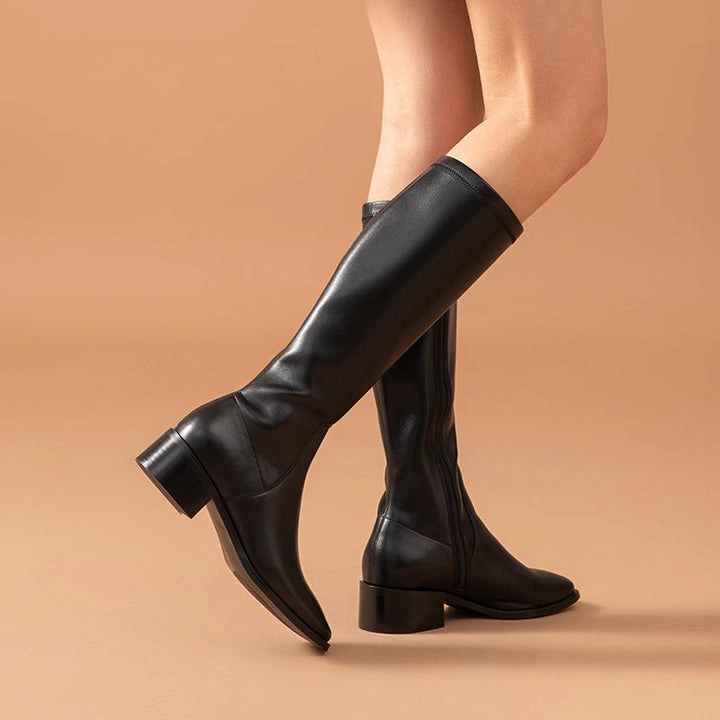 USS Shoes Kumail Women's Leather Knee High Boots