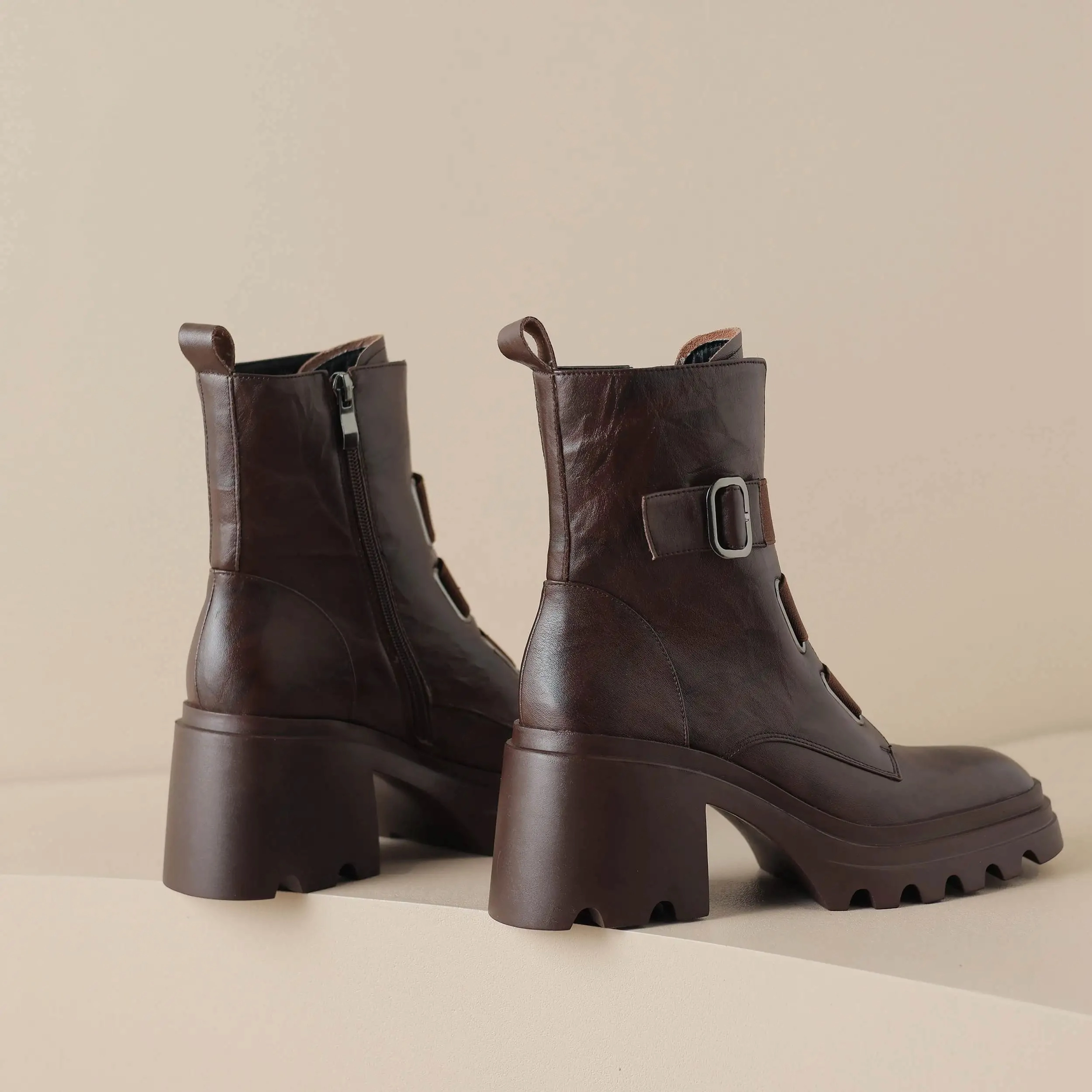 USS Shoes Mae Women's Square Toe Boots